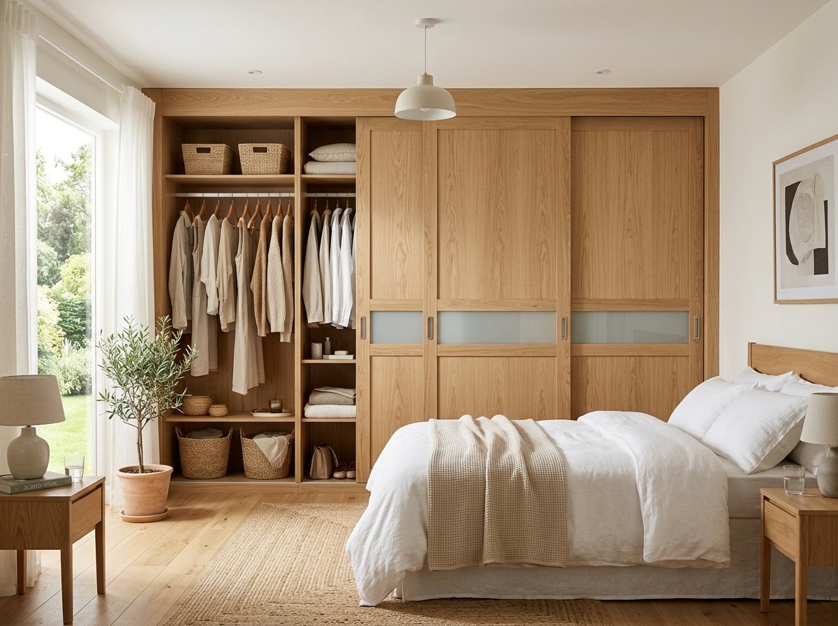 Schlafzimmer – Kleiderschränke über die gesamte Wand
